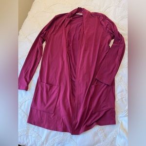 Susan Graver burgundy kimono